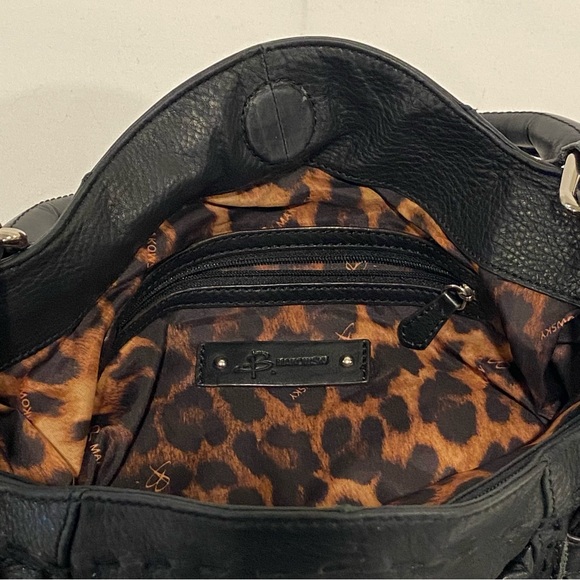 B Makowski Black Leather Hobo Shoulder Bag - Large - Very Good Condition - Picture 9 of 15